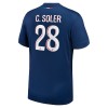 Paris Saint-Germain Carlos Soler 28 Hjemme 2024-25 - Herre Fotballdrakt